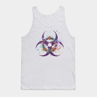 Beautiful Flowered Biohazard Tank Top